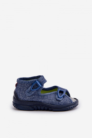 Sandali infradito da bambino NEL 310-06 GOKIDS blu scuro 2