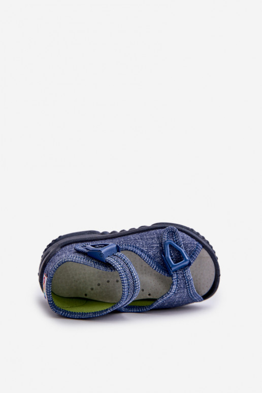 Sandali infradito da bambino NEL 310-06 GOKIDS blu scuro