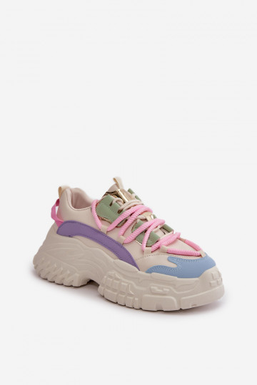Scarpe modello sneakers da donna con suole massicce alla moda in vari colori Nevela 2