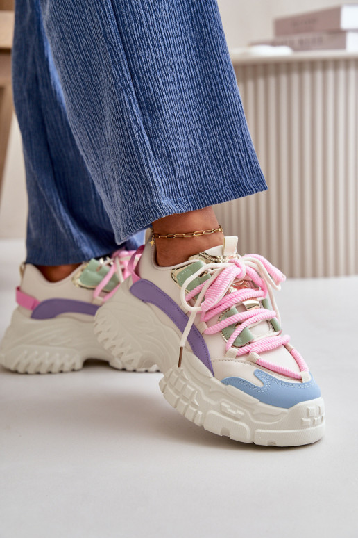 Scarpe modello sneakers da donna con suole massicce alla moda in vari colori Nevela Scarpe modello sneakers da donna con suole massicce alla moda in vari colori Nevela