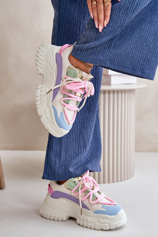 Scarpe modello sneakers da donna con suole massicce alla moda in vari colori Nevela Scarpe modello sneakers da donna con suole massicce alla moda in vari colori Nevela