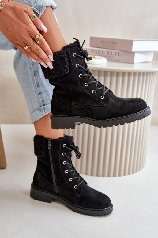 Stivaletti da lavoro riscaldati da donna To the Castle in colore nero Mivael