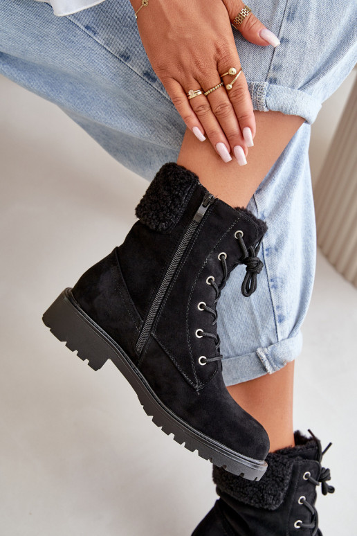 Stivaletti da lavoro riscaldati da donna To the Castle in colore nero Mivael