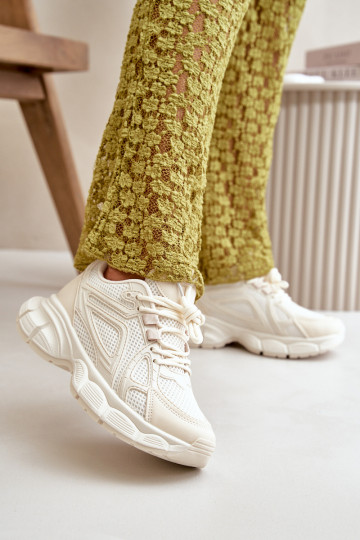 scarpe da ginnastica Scarpe modello sneakers Femminile beige Timoci