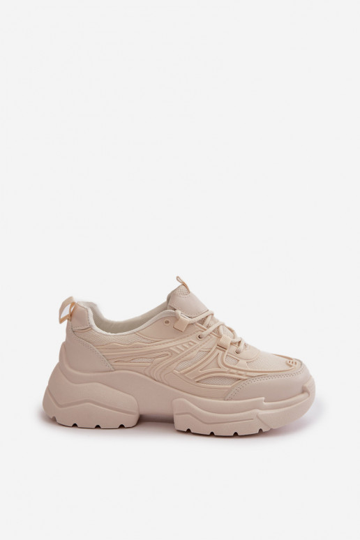 scarpe sportive modello sneakers scarpe da donna con suola massiccia alla moda avorio Lerista scarpe sportive modello sneakers scarpe da donna con suola massiccia alla moda avorio Lerista