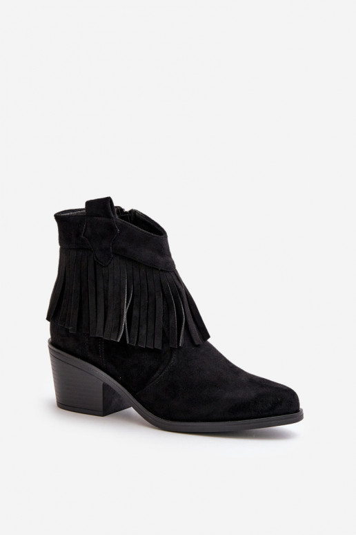 stivali stile coAboy Femminile Al Castello in ecopelle scamosciataoAe colore nero S.Barski HY42-127 stivali stile coAboy Femminile Al Castello in ecopelle scamosciataoAe colore nero S.Barski HY42-127