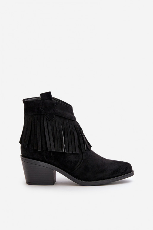 stivali stile coAboy Femminile Al Castello in ecopelle scamosciataoAe colore nero S.Barski HY42-127 stivali stile coAboy Femminile Al Castello in ecopelle scamosciataoAe colore nero S.Barski HY42-127
