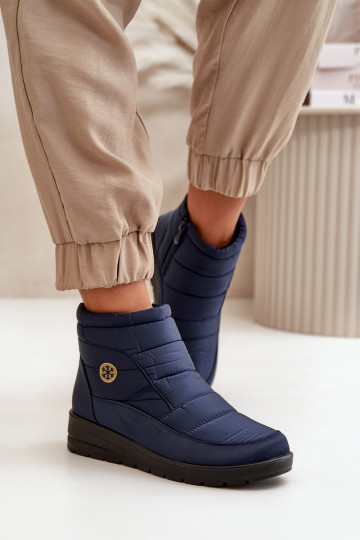 doposci Helis blu scuro riscaldato da donna 2