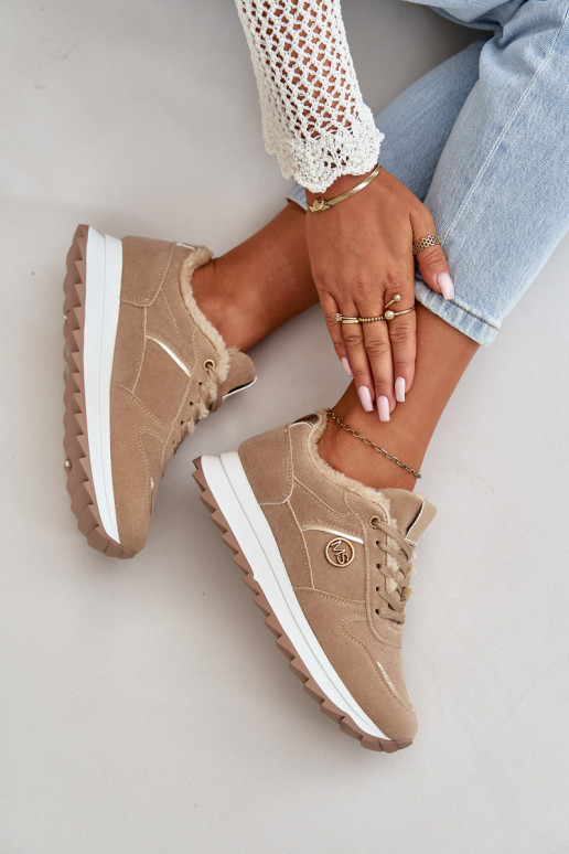 scarpe da ginnastica Femminile riscaldamento con pelliccia all interno con una piattaforma colore kaki Lerisas scarpe da ginnastica Femminile riscaldamento con pelliccia all interno con una piattaforma colore kaki Lerisas