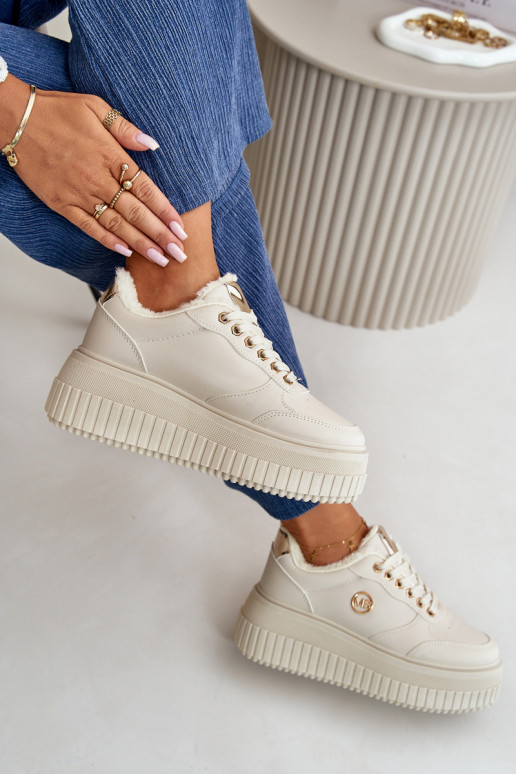 Scarpe modello sneakers scarpe da ginnastica Femminile riscaldamento con suole massicce alla moda beige Ardiela Scarpe modello sneakers scarpe da ginnastica Femminile riscaldamento con suole massicce alla moda beige Ardiela