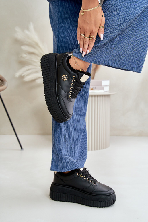 Scarpe modello sneakers scarpe da ginnastica Femminile riscaldamento con suole massicce alla moda colore nero Ardiela Scarpe modello sneakers scarpe da ginnastica Femminile riscaldamento con suole massicce alla moda colore nero Ardiela