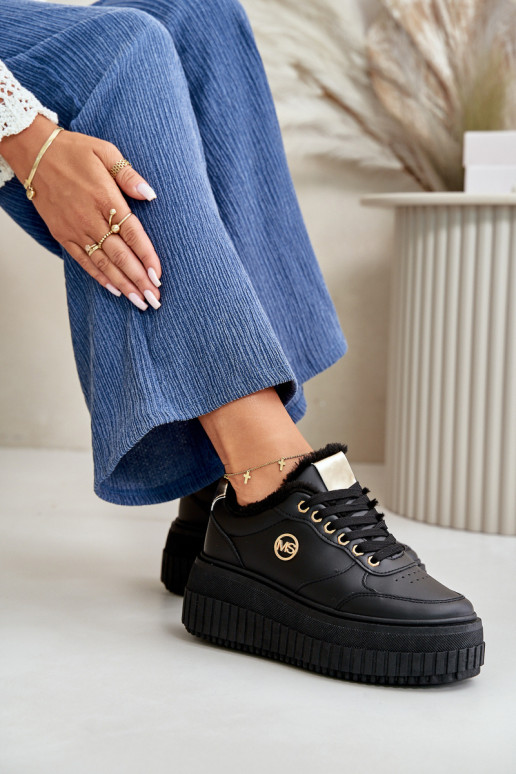 Scarpe modello sneakers scarpe da ginnastica Femminile riscaldamento con suole massicce alla moda colore nero Ardiela Scarpe modello sneakers scarpe da ginnastica Femminile riscaldamento con suole massicce alla moda colore nero Ardiela