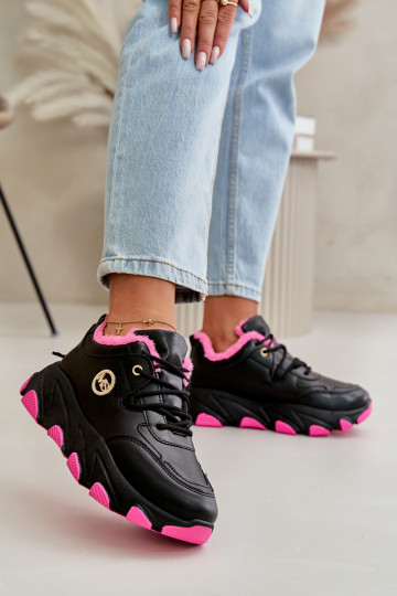 riscaldamento scarpe da ginnastica Femminile con lacci con una piattaforma colore nero Bialoa