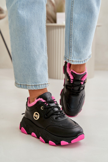 riscaldamento scarpe da ginnastica Femminile con lacci con una piattaforma colore nero Bialoa 2