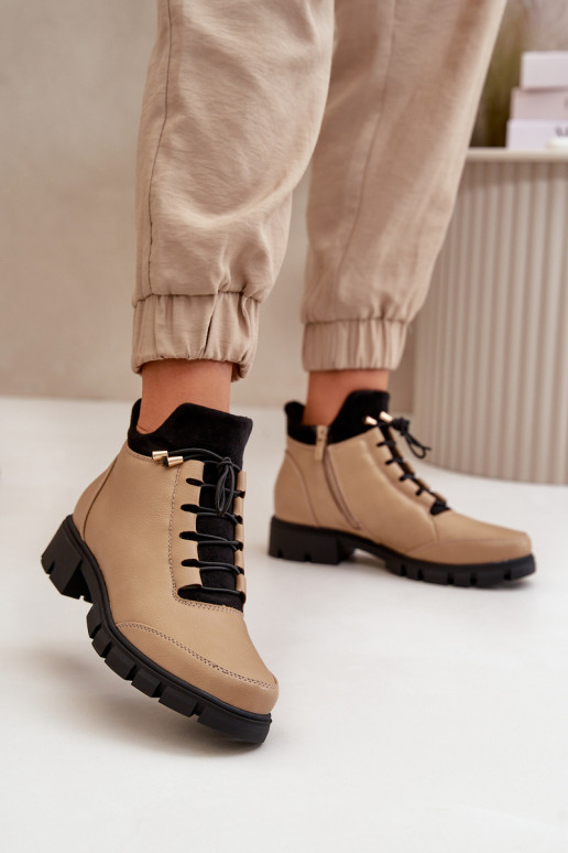 scarpe con tacco basso da donna riscaldamento in ecopelle beige Erisabelle scarpe con tacco basso da donna riscaldamento in ecopelle beige Erisabelle