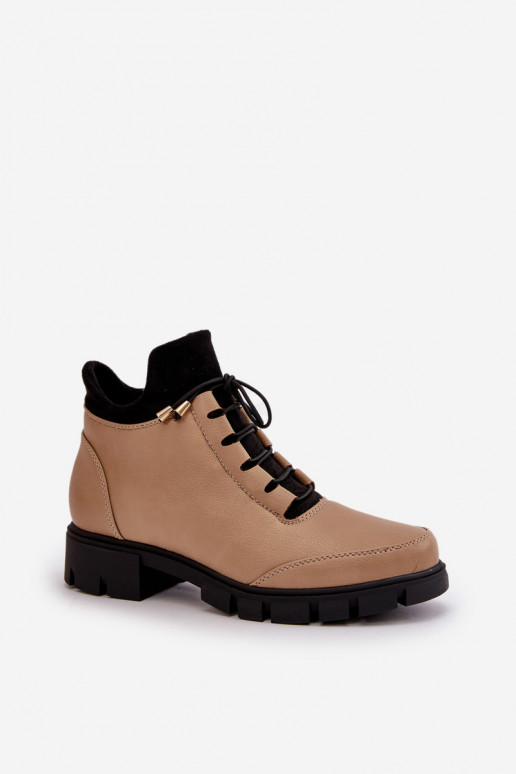 scarpe con tacco basso da donna riscaldamento in ecopelle beige Erisabelle scarpe con tacco basso da donna riscaldamento in ecopelle beige Erisabelle