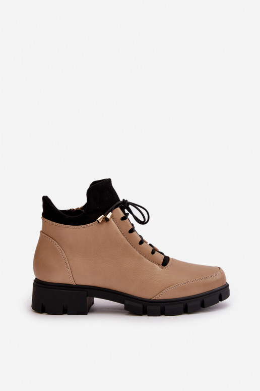 scarpe con tacco basso da donna riscaldamento in ecopelle beige Erisabelle scarpe con tacco basso da donna riscaldamento in ecopelle beige Erisabelle