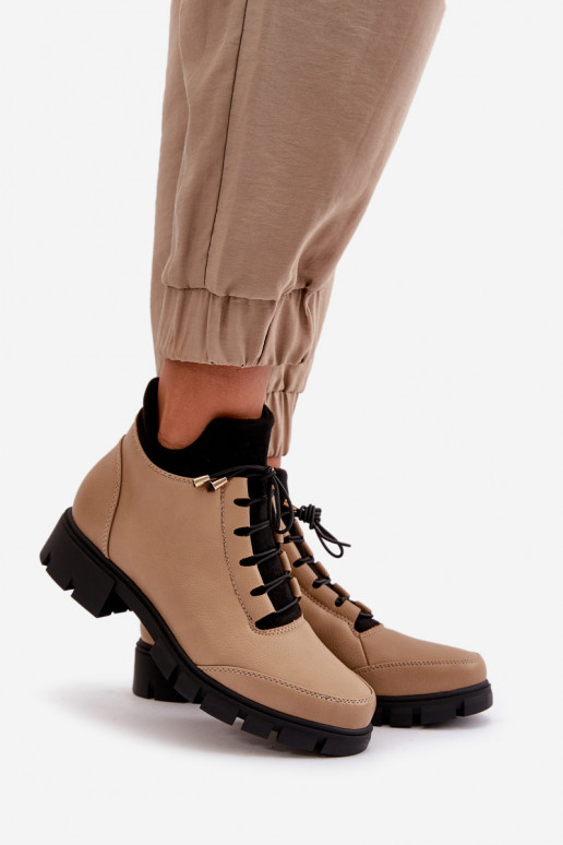 scarpe con tacco basso da donna riscaldamento in ecopelle beige Erisabelle scarpe con tacco basso da donna riscaldamento in ecopelle beige Erisabelle