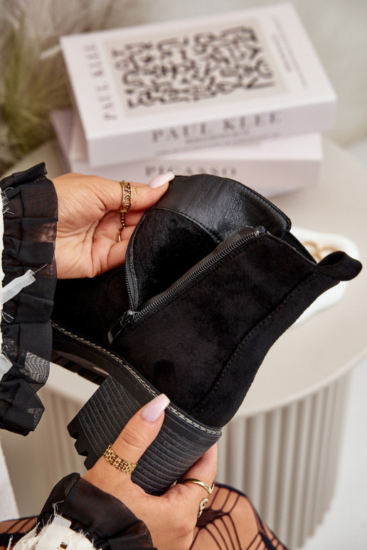 Stivali da donna riscaldamento con i tacchi in ecopelle scamosciataoAe colore nero Irissinae Stivali da donna riscaldamento con i tacchi in ecopelle scamosciataoAe colore nero Irissinae