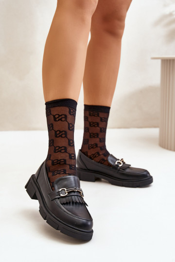 mocassini da donna con ornamenti Eko Pelle colore nero Tialorae 2