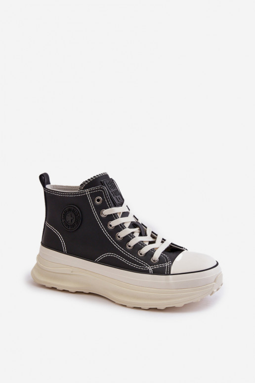 Scarpe per il tempo libero con una piattaforma Eko Pelle Big Star OO274063 colore nero