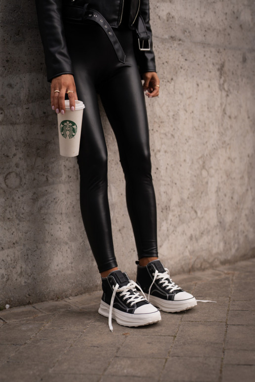 Scarpe per il tempo libero con una piattaforma Eko Pelle Big Star OO274063 colore nero