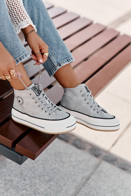 riscaldamento Scarpe per il tempo libero con una piattaforma Eko Pelle Big Star OO274069 colore blu