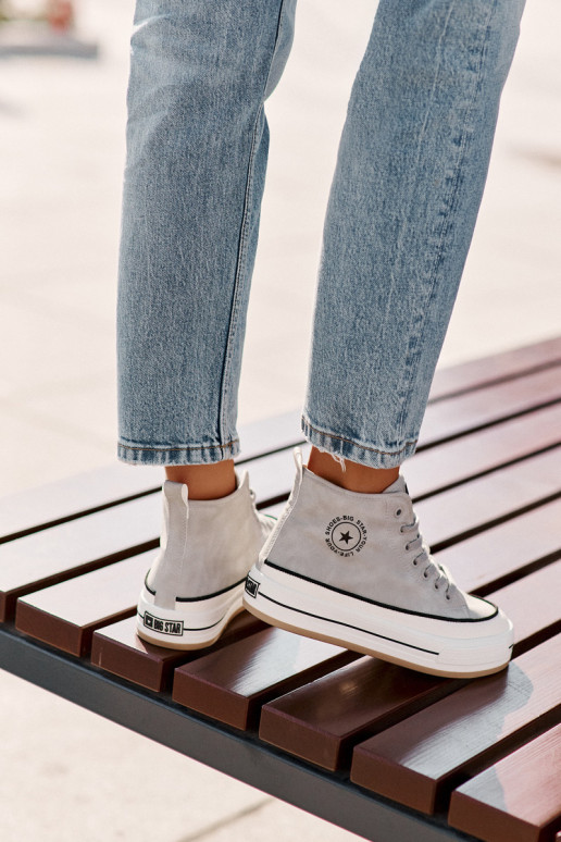 riscaldamento Scarpe per il tempo libero con una piattaforma Eko Pelle Big Star OO274069 colore blu