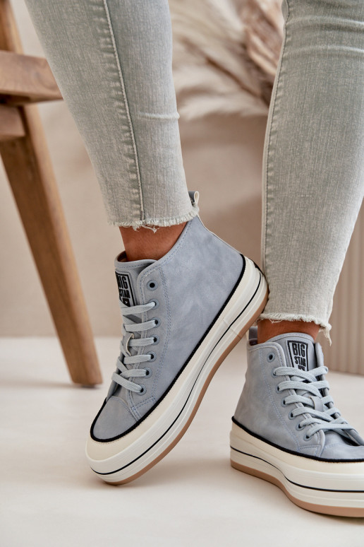 riscaldamento Scarpe per il tempo libero con una piattaforma Eko Pelle Big Star OO274069 colore blu