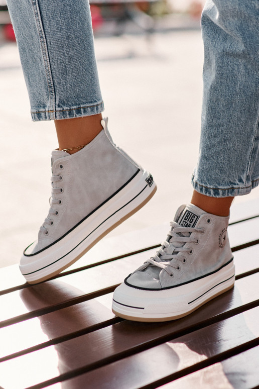 riscaldamento Scarpe per il tempo libero con una piattaforma Eko Pelle Big Star OO274069 colore blu