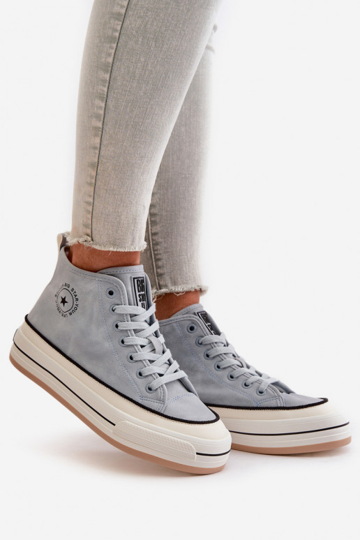 riscaldamento Scarpe per il tempo libero con una piattaforma Eko Pelle Big Star OO274069 colore blu