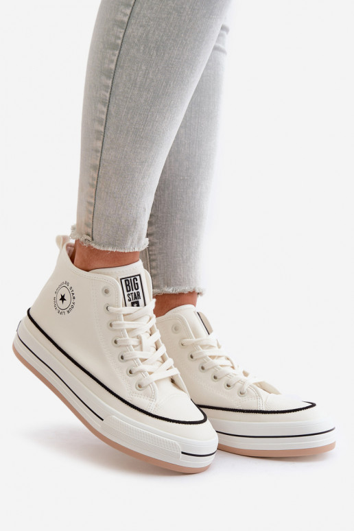 riscaldamento Scarpe per il tempo libero con una piattaforma Eko Pelle Big Star OO274061 Colore bianco