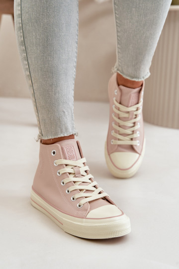 Scarpe per il tempo libero riscaldamento in ecopelle colore rosa Big Star OO274933