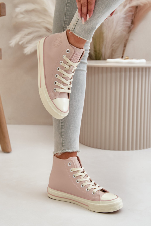 Scarpe per il tempo libero riscaldamento in ecopelle colore rosa Big Star OO274933 Scarpe per il tempo libero riscaldamento in ecopelle colore rosa Big Star OO274933
