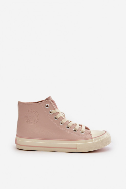 Scarpe per il tempo libero riscaldamento in ecopelle colore rosa Big Star OO274933 Scarpe per il tempo libero riscaldamento in ecopelle colore rosa Big Star OO274933