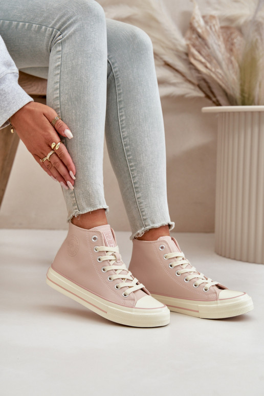 Scarpe per il tempo libero riscaldamento in ecopelle colore rosa Big Star OO274933 Scarpe per il tempo libero riscaldamento in ecopelle colore rosa Big Star OO274933
