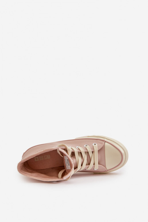 Scarpe per il tempo libero riscaldamento in ecopelle colore rosa Big Star OO274933 Scarpe per il tempo libero riscaldamento in ecopelle colore rosa Big Star OO274933