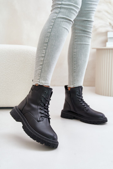Stivaletti da lavoro riscaldati da donna OO274A126 colore nero