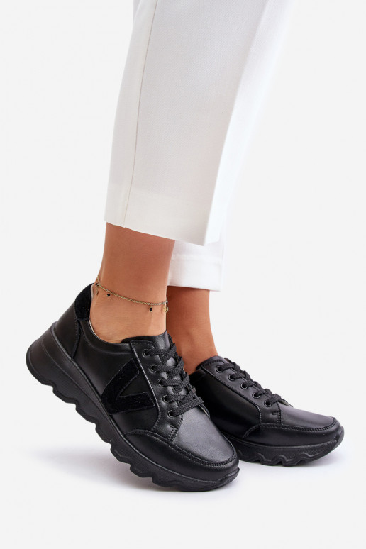 Pelle scarpe da ginnastica Femminile Vinceza 7918 colore nero Pelle scarpe da ginnastica Femminile Vinceza 7918 colore nero