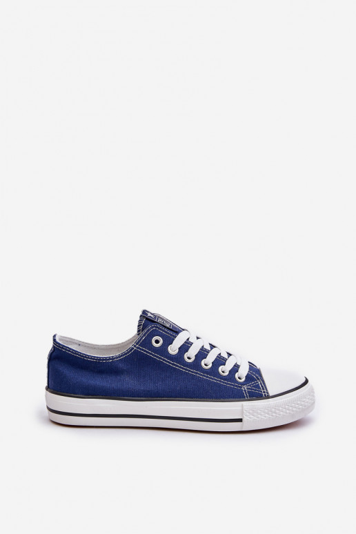 Scarpe da donna per il tempo libero, modello classico, colore blu scuro Ecoma