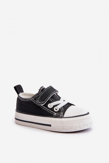 scarpe per il tempo libero da bambino con chiusure adesive colore nero Daloma