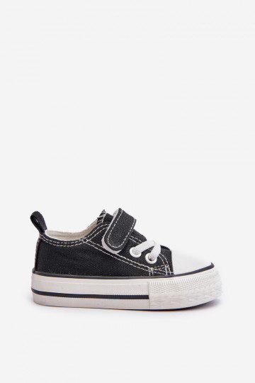 scarpe per il tempo libero da bambino con chiusure adesive colore nero Daloma 2