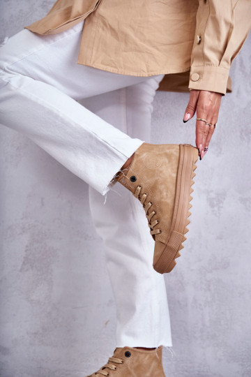 Scarpe per il tempo libero Big Star Alto riscaldamento colore marrone GG274072 2