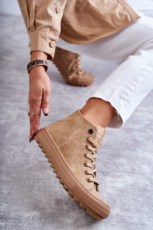 Scarpe per il tempo libero Big Star Alto riscaldamento colore marrone GG274072