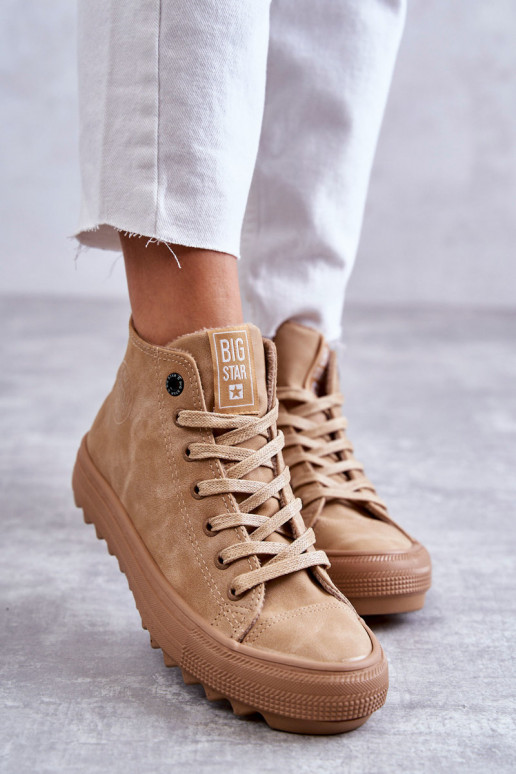 Scarpe per il tempo libero Big Star Alto riscaldamento colore marrone GG274072