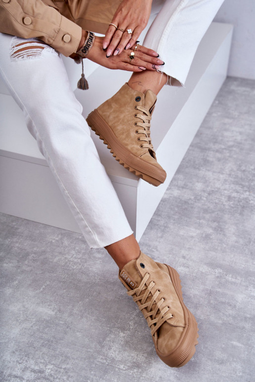 Scarpe per il tempo libero Big Star Alto riscaldamento colore marrone GG274072