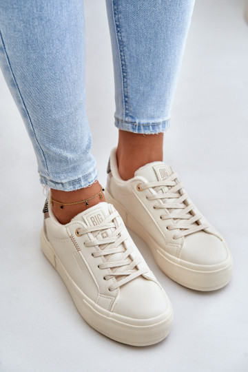 scarpe riscaldate per il tempo libero con plateau Big Star OO274A454 colore beige