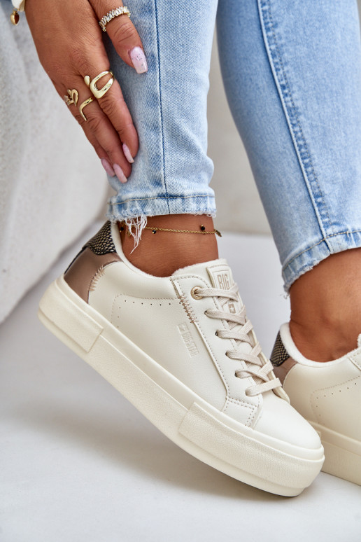 riscaldamento Scarpe per il tempo libero con una piattaforma Big Star OO274A454 beige