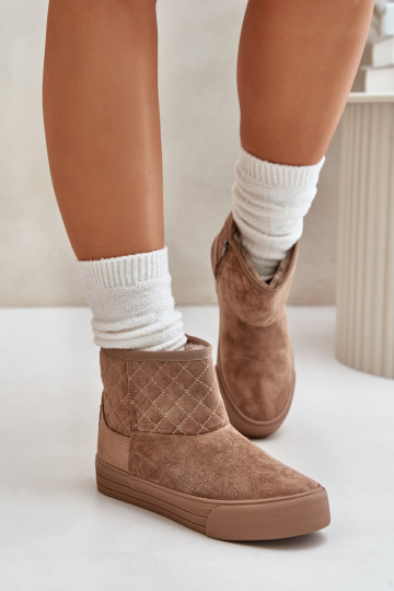 Stivali Stivali da neve Al Castello riscaldamento con pelliccia all interno Big Star OO274A524 beige