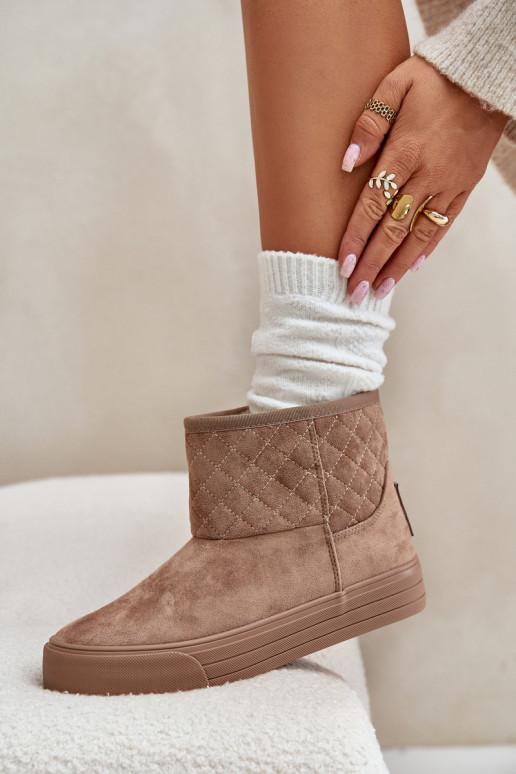 Stivali Stivali da neve Al Castello riscaldamento con pelliccia all interno Big Star OO274A524 beige